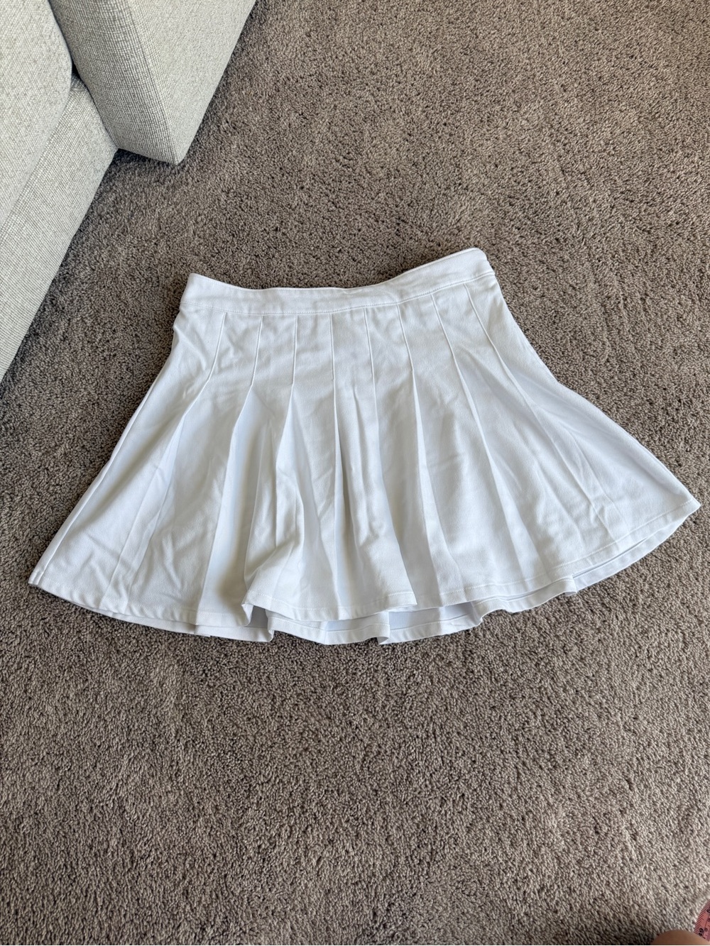 Hollister White Pleated Circle Skater tennis mini Skirt